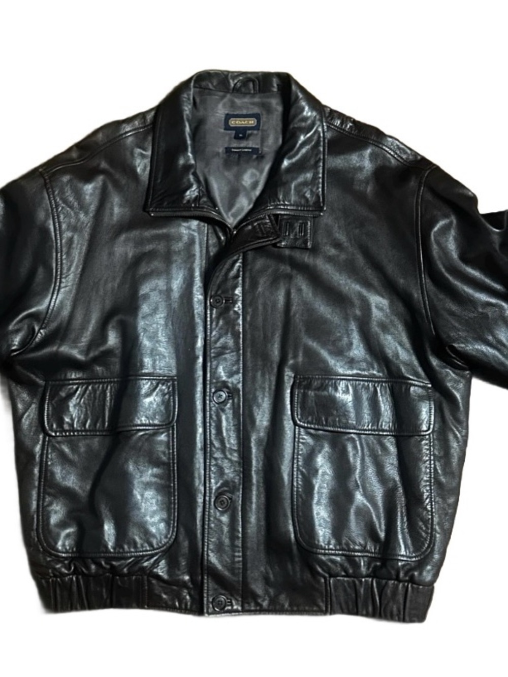 Coach ~ Vintage ~ Men's X-Large ~ Brown ~ Genuine Leather Bomber Coat/Jacket